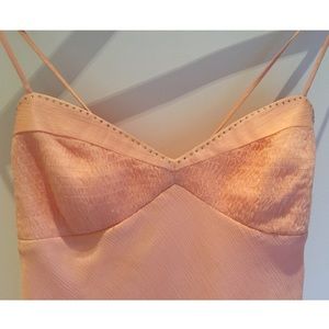 Textured Peach Silk ✨ Swarovski Crystal Blouse